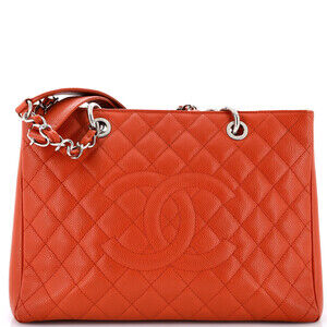 Chanel Grand Shopping Tote Quilted Caviar